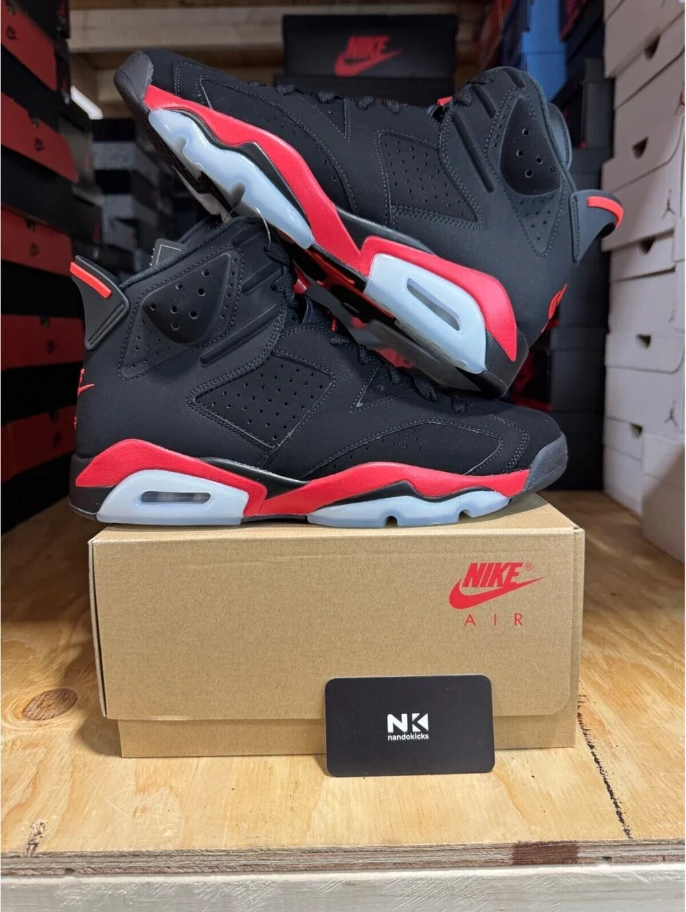 Air Jordan 6 Retro 'Infrared Salesman' CT8529-001 SIZE 9